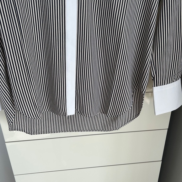 NWT Mango Strip Contrast Blouse - Picture 4 of 5